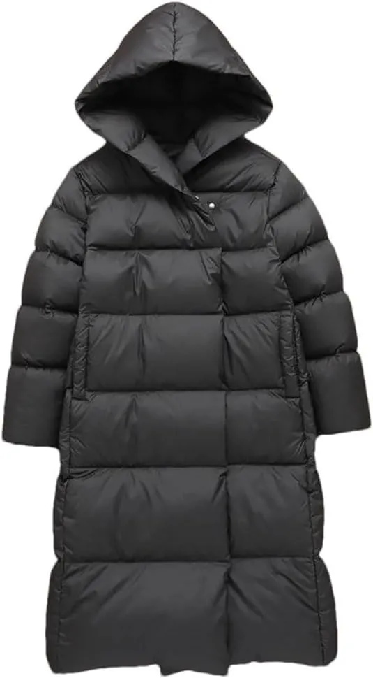 Haitpant Winter Down Coat Women Light Long Puffer Jacket Female Cusual Warm Thickening Parkas With Hood Overcoat