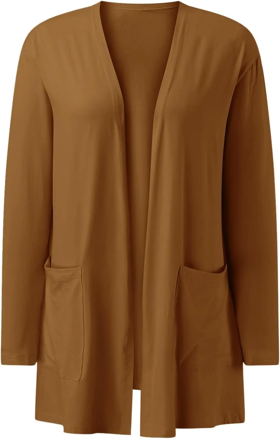 Lightweight Cardigans for Women Trendy Summer Long Sleeve Open Front Cardigan with Pockets Thin Sweaters Knit Tops