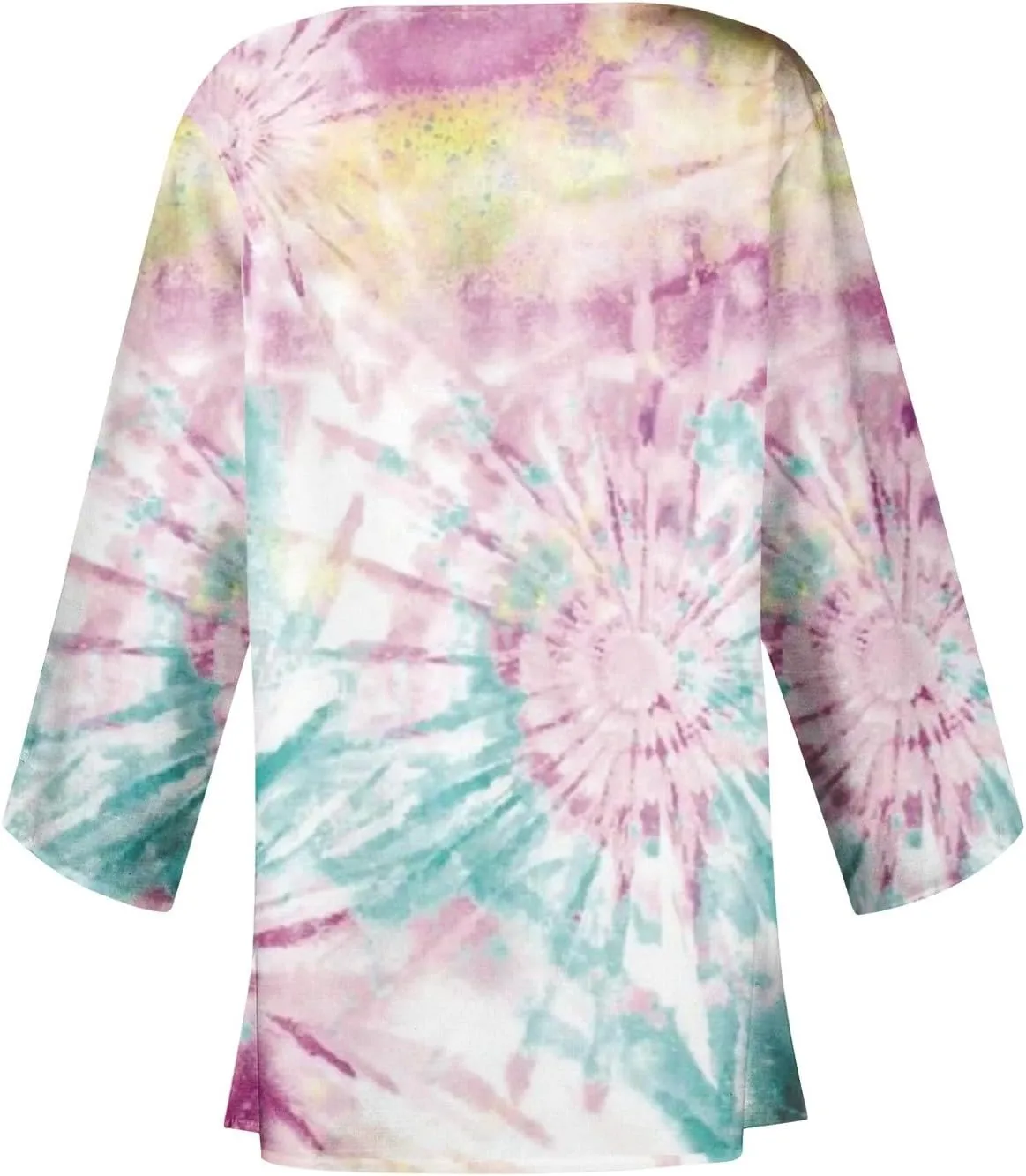 Long Cardigans for Women Trendy 3/4 Sleeve Casual Loose Open Front Cardigan Floral Printed Comfy Dressy Cardigans