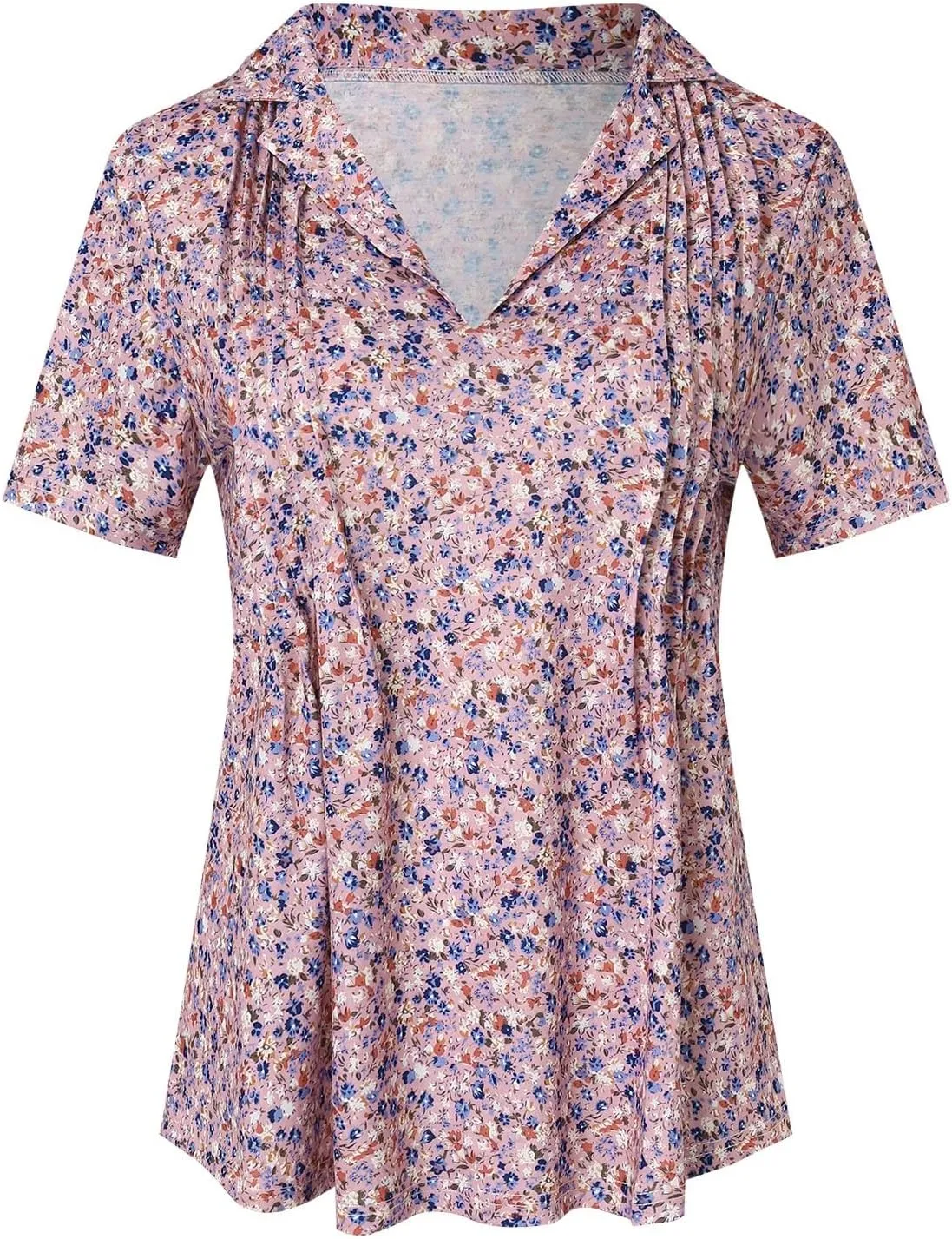 Oversized Hoodie,Women's Summer Tops Tie Dye Short Sleeved Shirt V Neck T Shirt Casual Loose Shirt