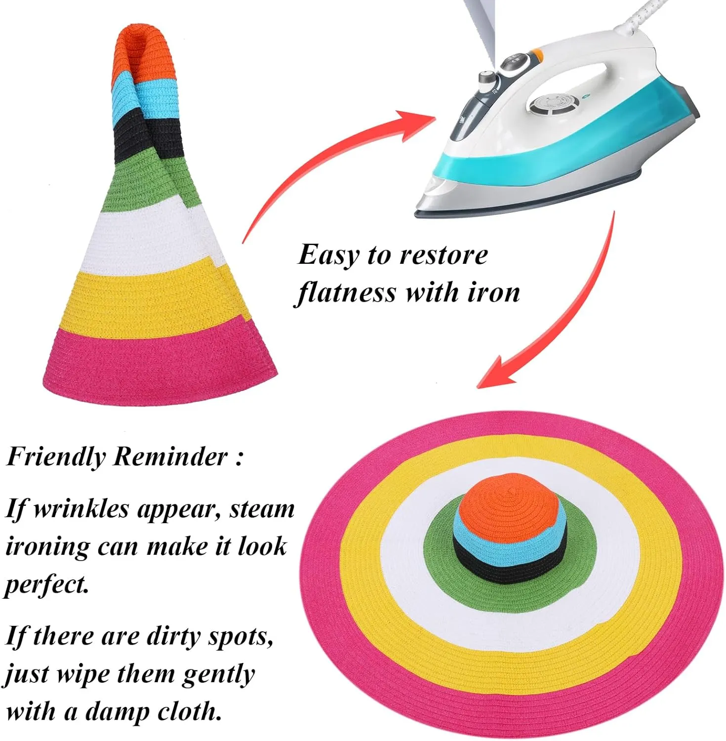 Oversized Sun Straw Hat for Women, UPF 50  Floppy Wide Brim Summer Hat, Foldable Roll Up Travel Hat Beach Hats for Women