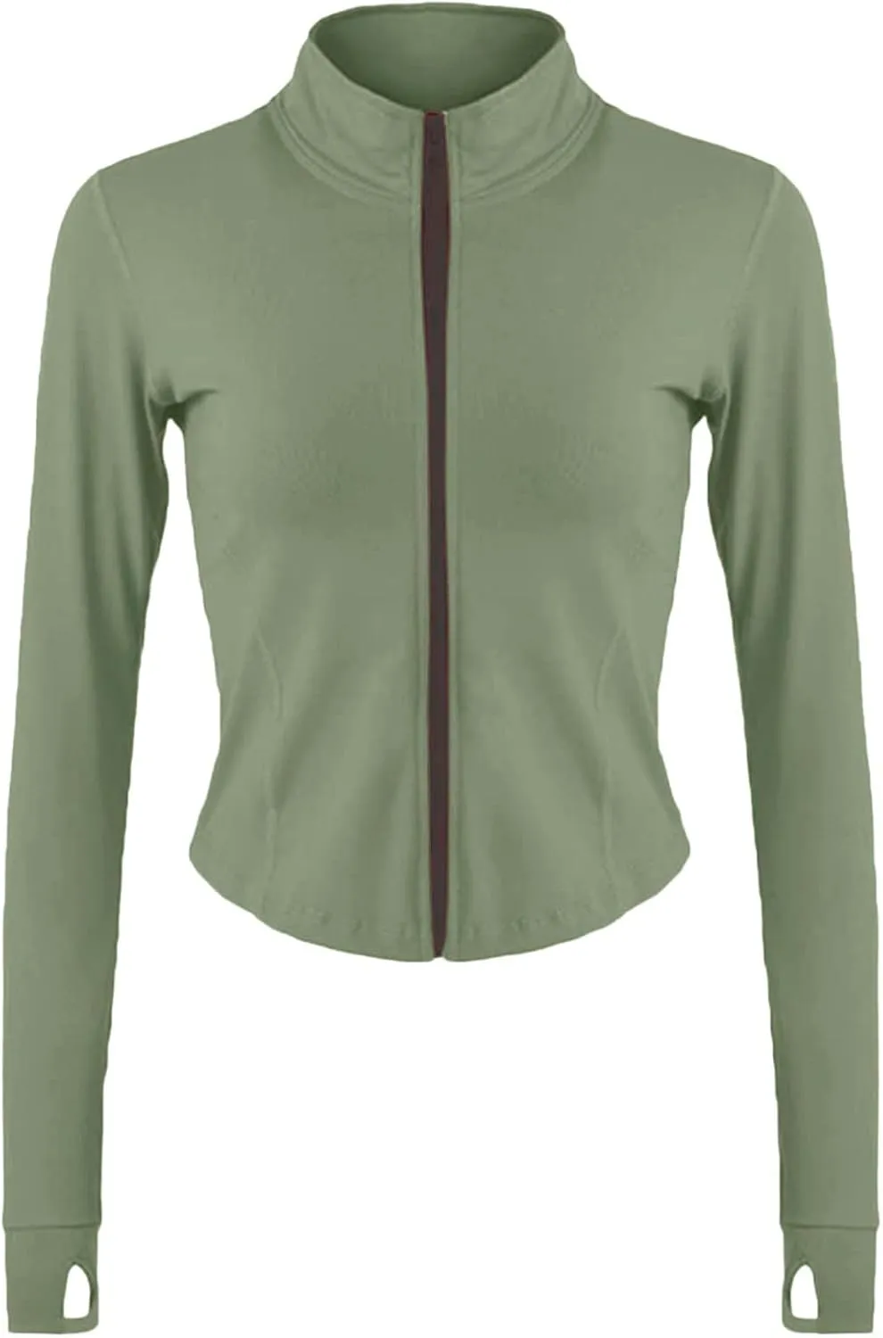 SHAOBGE Vests Women Women's Full Zipper Light Sportswear with Thumb Opening Walking Coat Cutting Womens Jackets Business