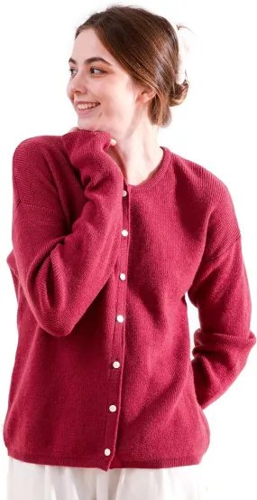 Simple&Opulence Women’s Cardigan Button Down Crew Neck Sweater Open Front Long Sleeve Lightweight Knitted Sweaters