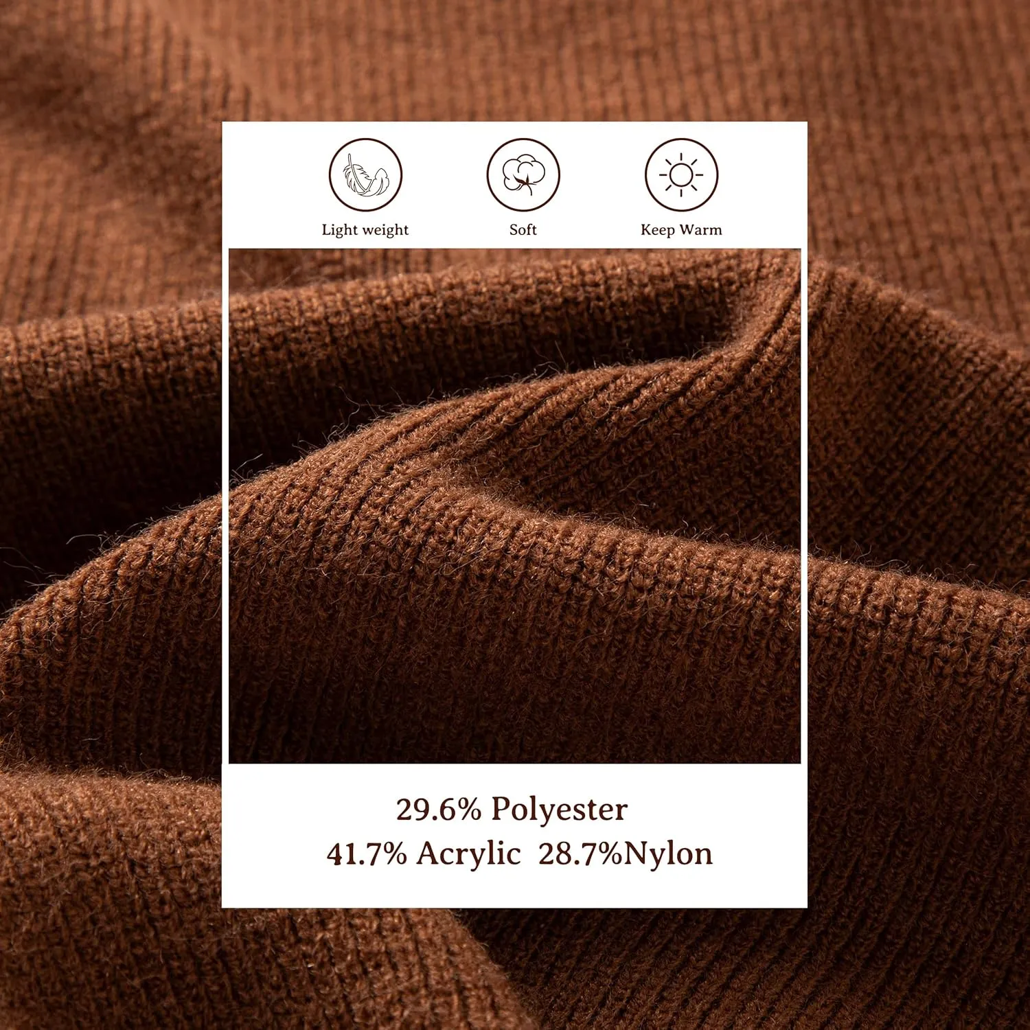 Simple&Opulence Women’s Cardigan Button Down Crew Neck Sweater Open Front Long Sleeve Lightweight Knitted Sweaters