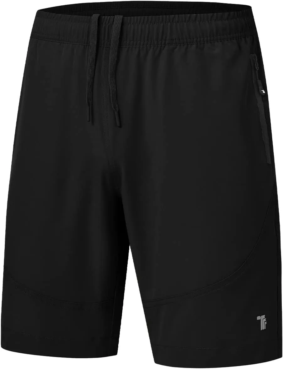 TBMPOY Men's Hiking Shorts Lightweight Outdoor Sports Shorts 7" Quick Dry Athletic Running Gym Shorts with Zipper Pockets