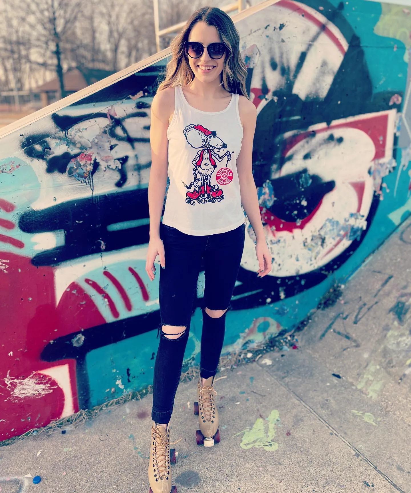 Wheels Rink Rat Tank Top