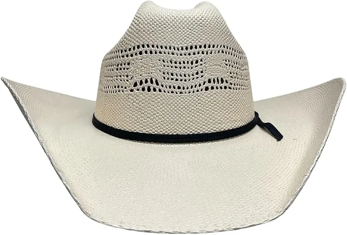 White Straw Cowboy Hat