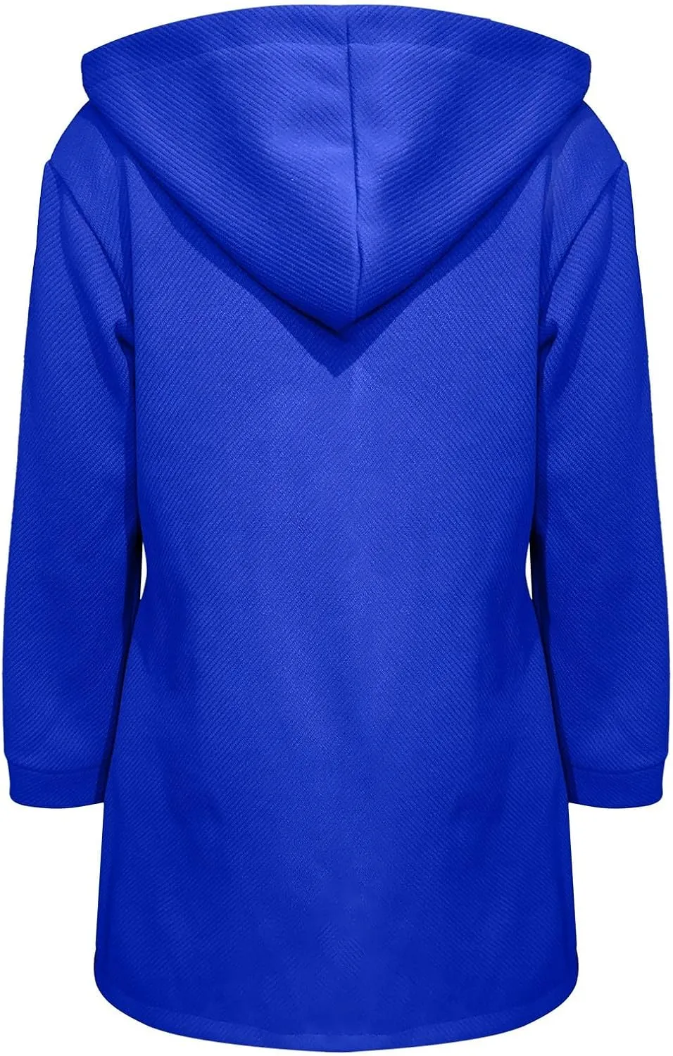 Winter Coats for Women Thick Wool Trench Coat Long Double Breasted Pea Coat Lapel Open Front Jacket with Pockets