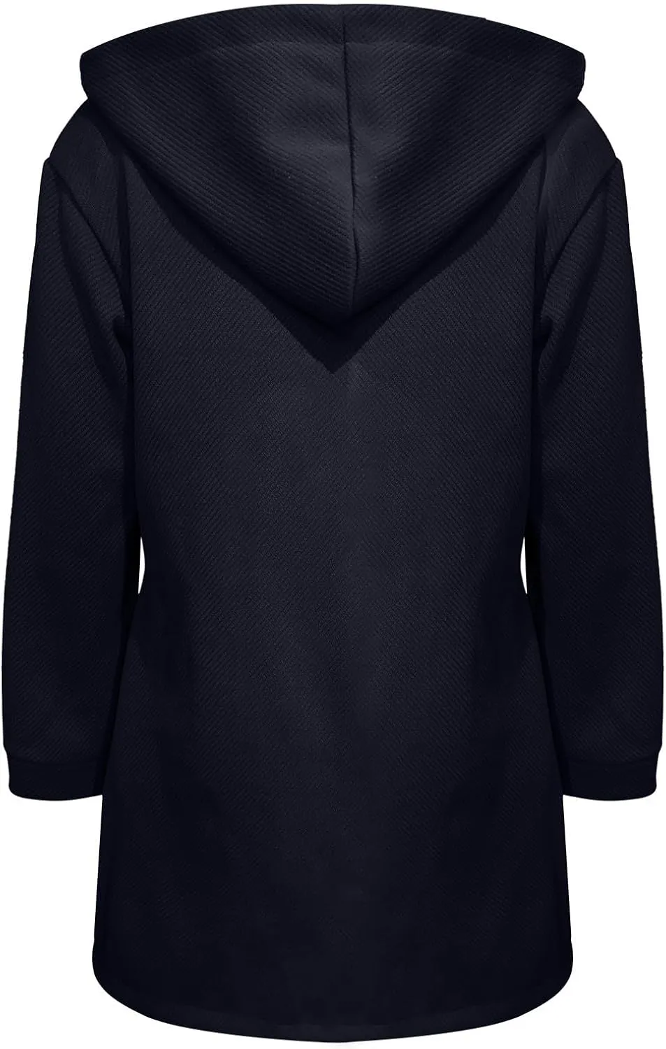 Winter Coats for Women Thick Wool Trench Coat Long Double Breasted Pea Coat Lapel Open Front Jacket with Pockets