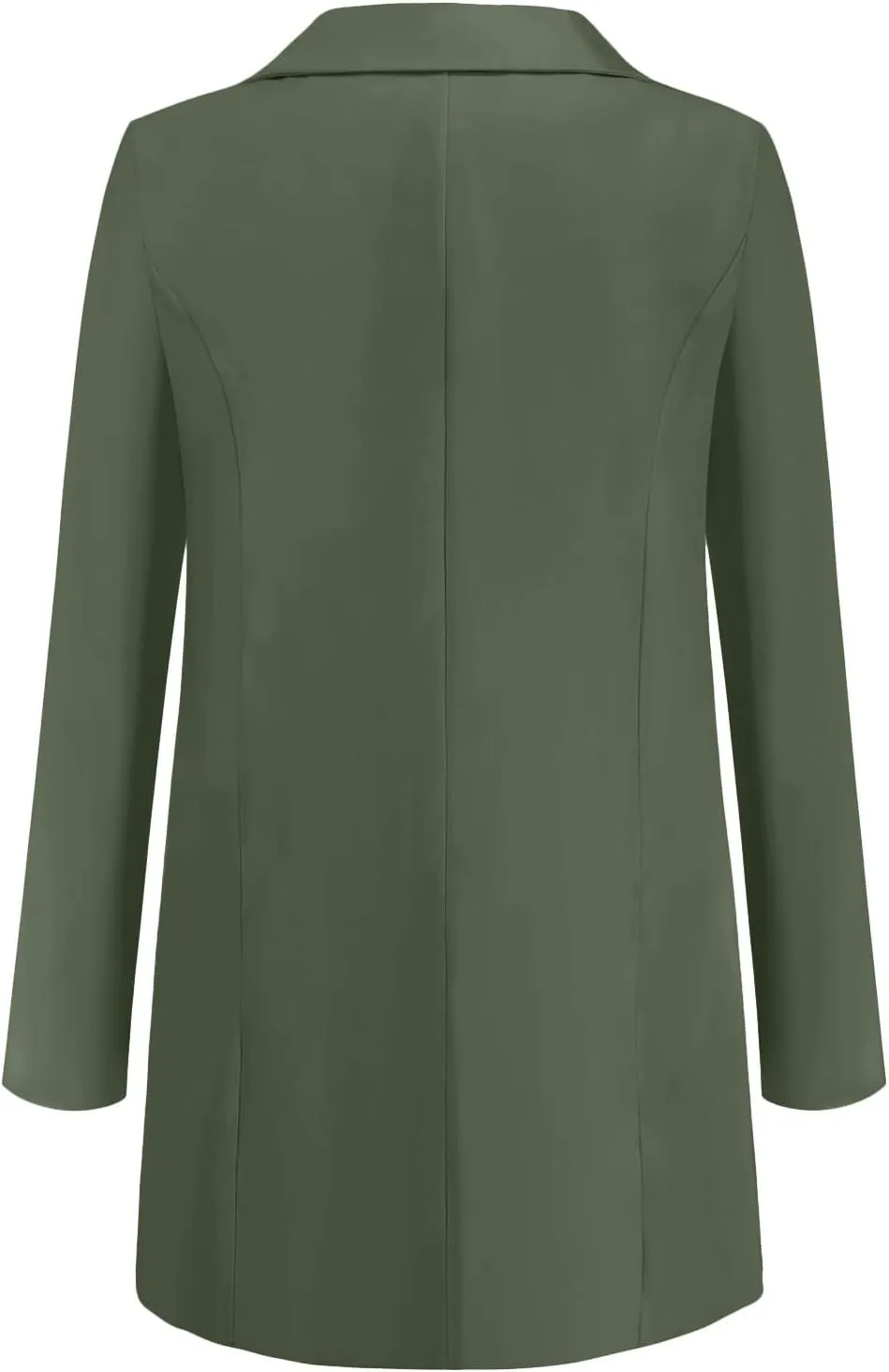 Women Blazers Windproof Coat Trench Coat Autumn Spring Coat Blouse Jacket Turndown Collar Long Sleeve Outwear