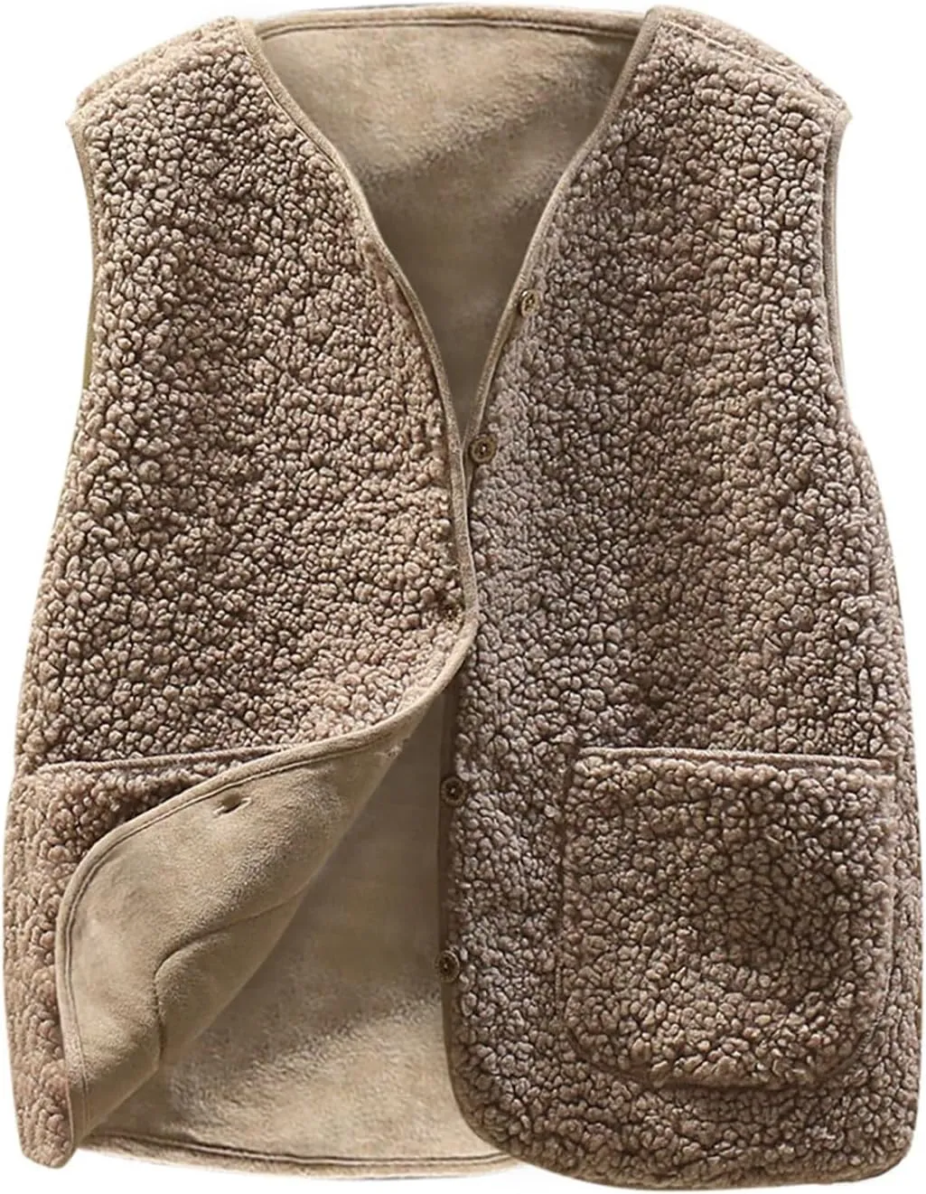 Womens Cropped Puffer Vest Plus Size Fuzzy Fleece Jacket Tanks Soft Loose Cardigan Coat 2024 Winter Fashion Outfits