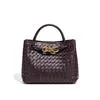 Woven Bags for Women Bowknot Small Tote Hobo Shoulder Crossbody Bags PU Leather Handwoven Satchel Woven Purses