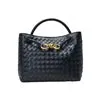 Woven Bags for Women Bowknot Small Tote Hobo Shoulder Crossbody Bags PU Leather Handwoven Satchel Woven Purses